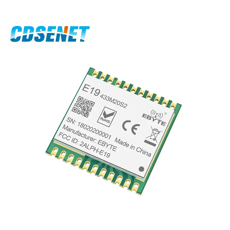 E19-433M20S2 SX1278 LoRa 433MHz SMD SPI дальний коммуникатор радио 100mW штемпельное отверстие беспроводной модуль приемопередатчика LoRa 433