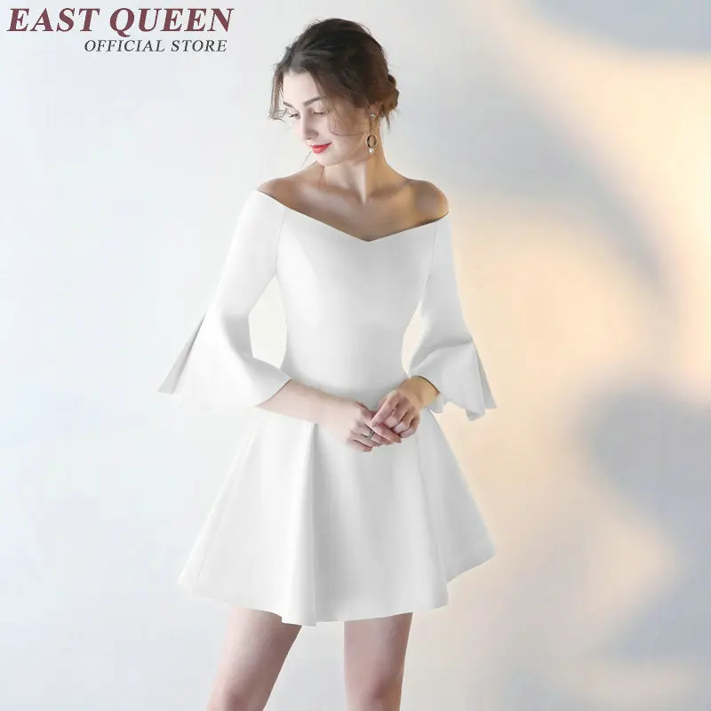 Элегантное женское современное платье qipao, однотонное современное китайское платье, платье с открытыми плечами и воланами, AA2223 Q
