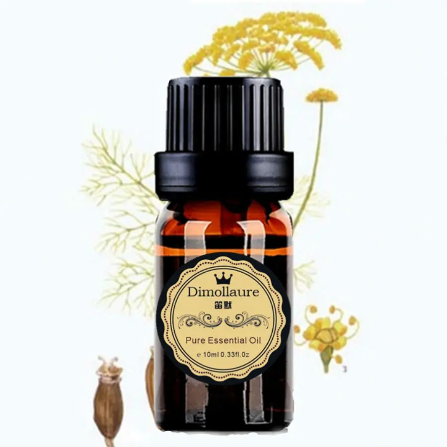 

Dimollaure dropshipping Fennel essential oil Relieve stomach Aphrodisiac SPA body massage breast elargement Aromatherapy oil