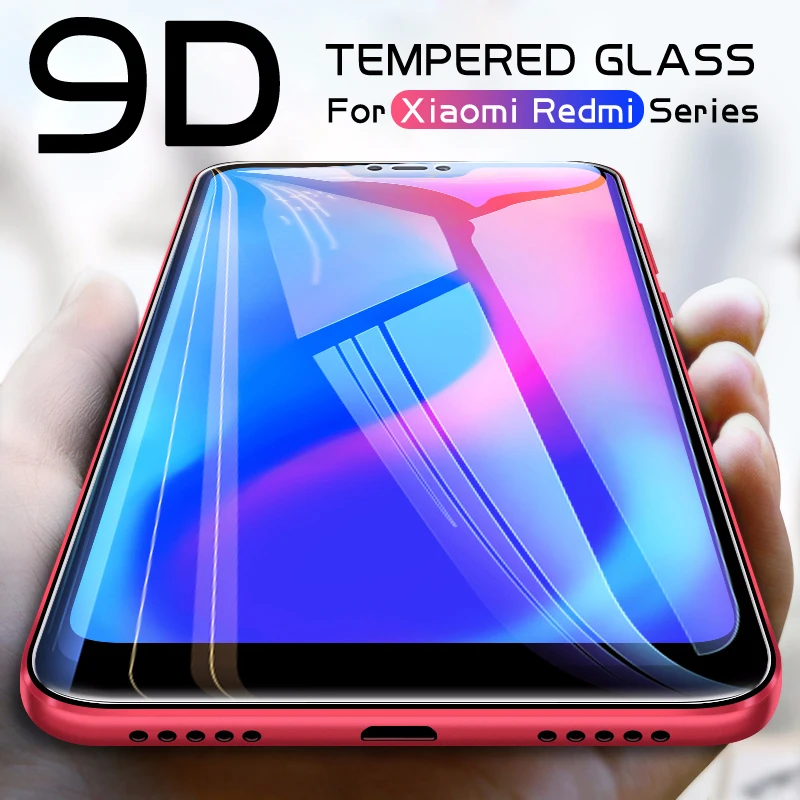Закаленное стекло 9D для xiaomi mi8 mi 8 a2 lite Защита экрана Xiaomi redmi 5 Plus Note 6 Pro S2 защитное |