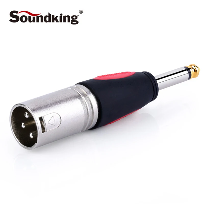 

Soundking XLR Male To 6.35mm Male Mono Adapter Plug For Microphone AUX 3pin XLR Female High Quality Audio Hot Sale C47