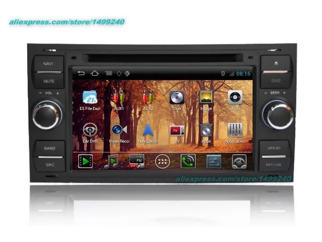 Sale Liandlee 2din Car Android GPS For Ford For Focus 2005~2007 Android navigation navi maps CD DVD palyer radio HD Screen OBD2 TV 3