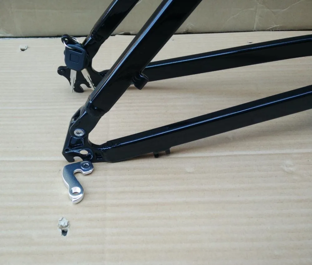 Top Kalosse 26 inch  Folding electric mountain bike frame ,aluminum alloy  E-bike frame, 26*17inch bicycle alloy  frame , 5