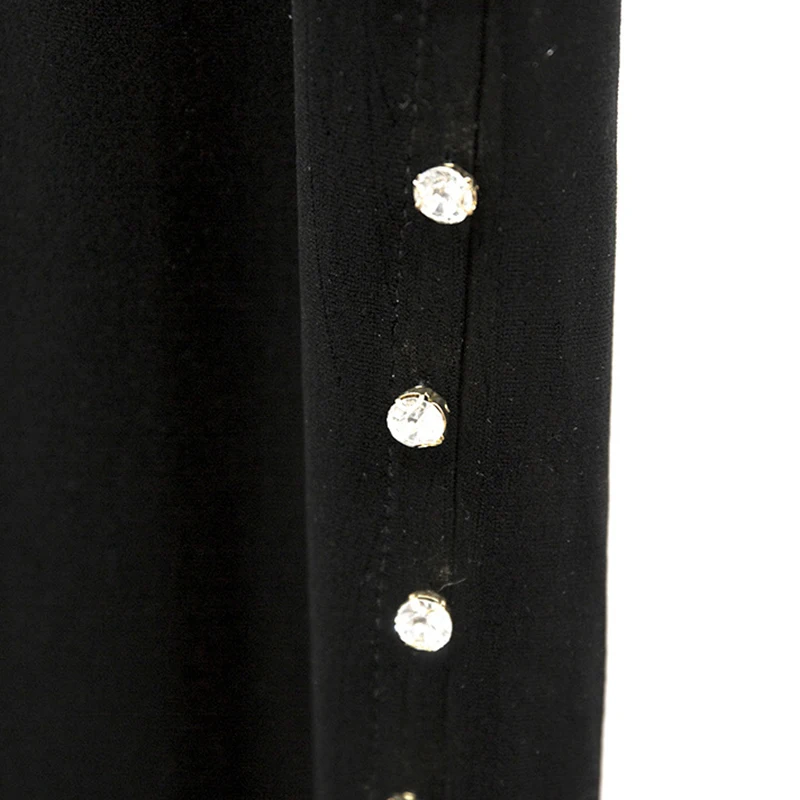 TWOTWINSTYLE бархатные комплекты из двух предметов с бриллиантами Женские Боди с длинным рукавом с высокой талией широкие брюки Женская мода ВЕСНА Новинка