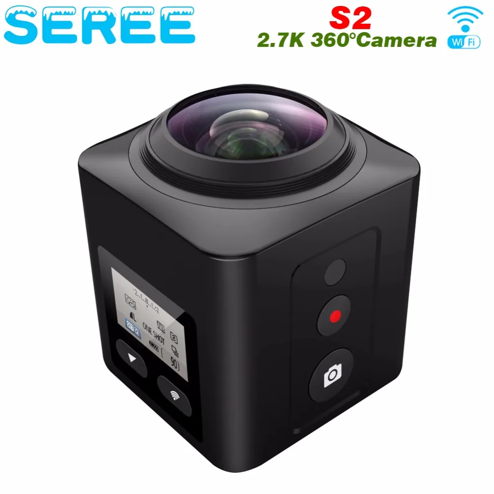 Seree Mini 360 Video Camera 4K WiFi Sport Action Camera 16MP 3D DVR Waterproof Digital Camcorder Deportiva VR Cam for Iphone LG