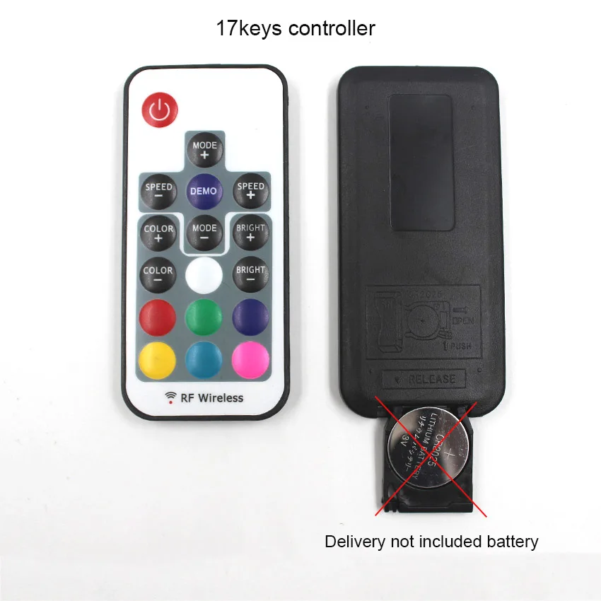 IKVVT 5V 1M 2M не водонепроницаемый 5050 RGB USB кабель светодиодные полосы света 17 ключей RF