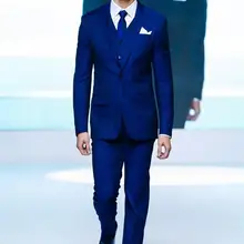 Мужские костюмы на двух пуговицах с отворотом, королевская мода, Terno Masculino, выполненный на заказ, 3 предмета(куртка+ брюки+ галстук+ жилет), высокое качество