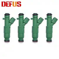 4 ピースの新しい燃料噴射装置現代エラントラ 1.8L L4 2011-2014 35310-2E100 353102E100 ノズルインジェクション車エンジンインジェクターガソリン
