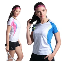 Спортивная одежда быстросохнущая дышащая рубашка для бадминтона, Женская/Мужская одежда для настольного тенниса командная игра тренировочные футболки для гольфа