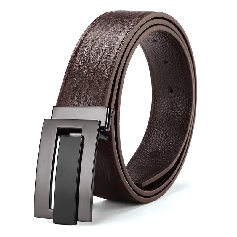 [Gsycl] 2018 New Fashion Business Men's Leather Belts Luxurious Smooth ...