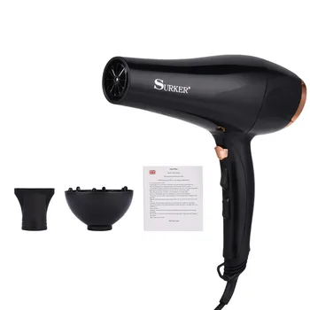 

2000W Powerful Professional Hair Dryer Negative Ions Blow Dryer Hairdryer Hot Cold Air Speed Adjustable Hair Blower Collecting