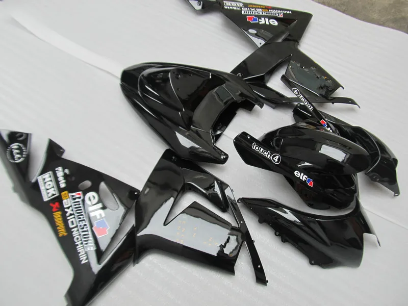 ABS Запчасти для Kawasaki ZX10R 2004 2005 обтекатель Ninja kit ZX-10R 04 05 все глянцевые черные