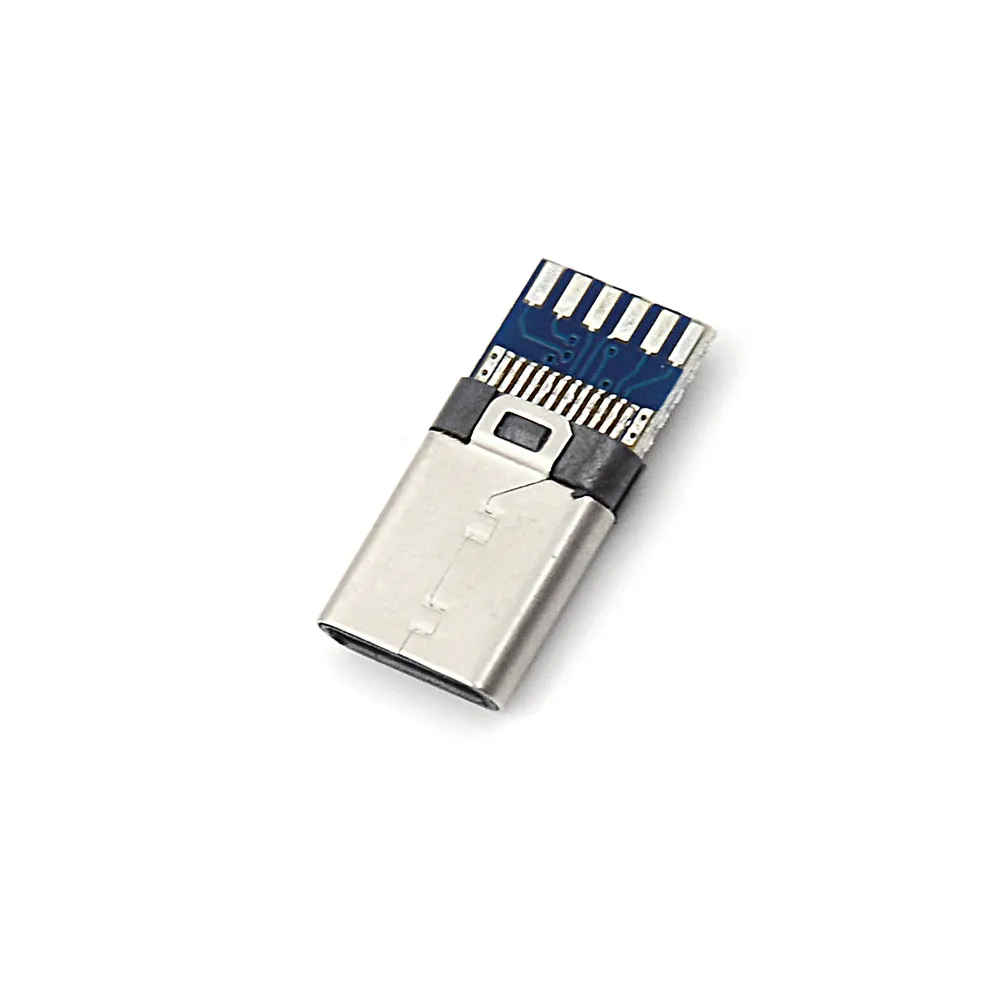 2 шт. USB 3,1 Тип C штекер соединитель DIY припой кабель розетка прилагается ПК плата SMT USB 3,1 Тип C штекер