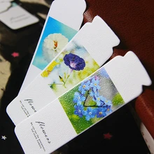 24 шт./компл. милые цветы картонная бумага печать закладка книга for для книг бумажная Закладка закладки творческие материалы