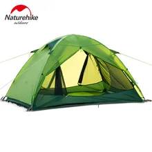 Naturehike сверхлегкий 205*190*110 см Кемпинг палатка для 2 человек Водонепроницаемый двойной слой на открытом воздухе Кемпинг прочный передач для пикника палатки