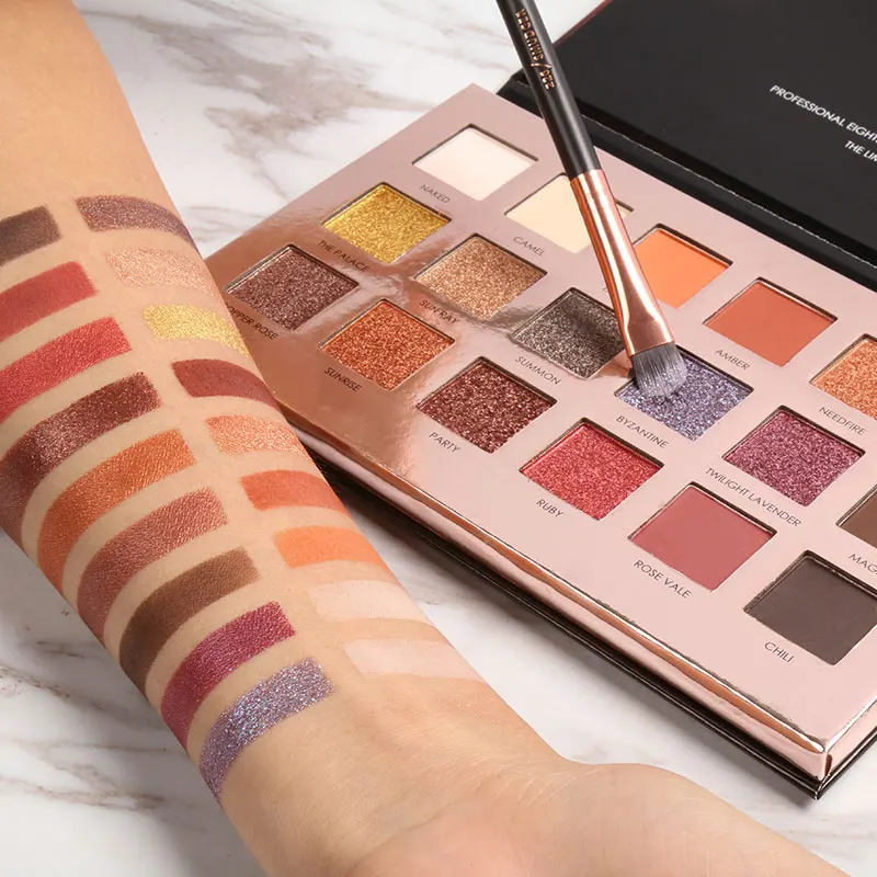 

FOCALLURE Eye Shadow Waterproof Highly Pigmented Glitter 18color/box Eyeshadow with Matte Colors Easy to Wear Eye Daily Makeup