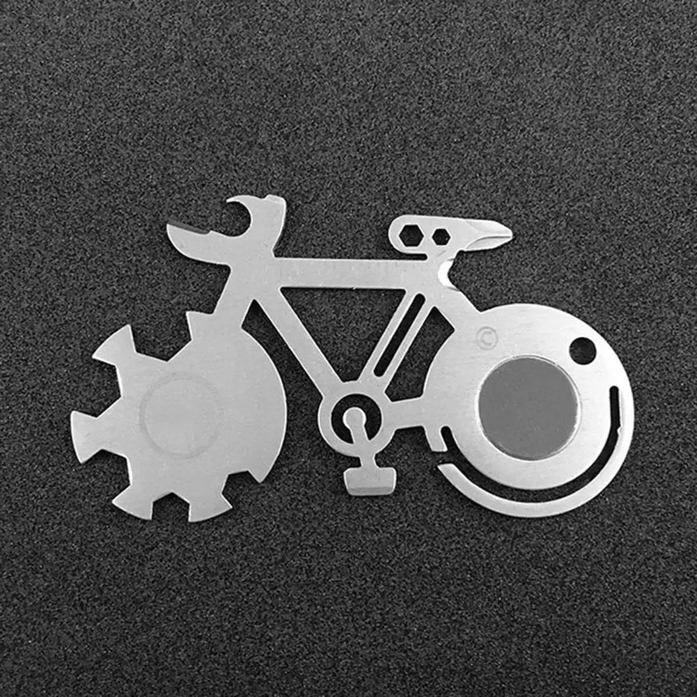 

Outdoor Multi-purpose Bicycle Repair Wrench Mountain Bike Repair Tool Card Camping Tool Promotion Funny Bicycle Shape Wrench