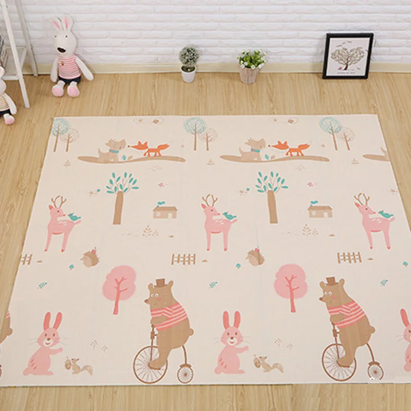 

Foldable Baby Play Double-sided Mat Thickened Tapete Infant Home Baby Room Puzzle Mat XPE Splicing Child Climbing Mat