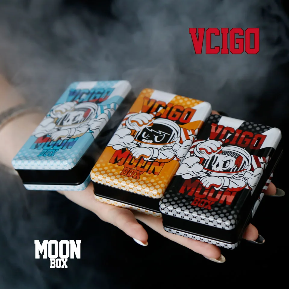 Разноцветная электронная сигарета оригинальная Sigelei Vcigo Moon box Mod 200W большая мощность совместима с двойной батареей 18650