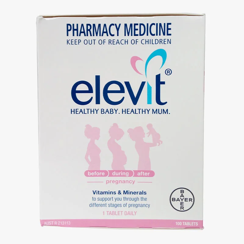 

Elevit healthy mum vitamins & minerals to support you through the different stages of pregnancy 100 pcs