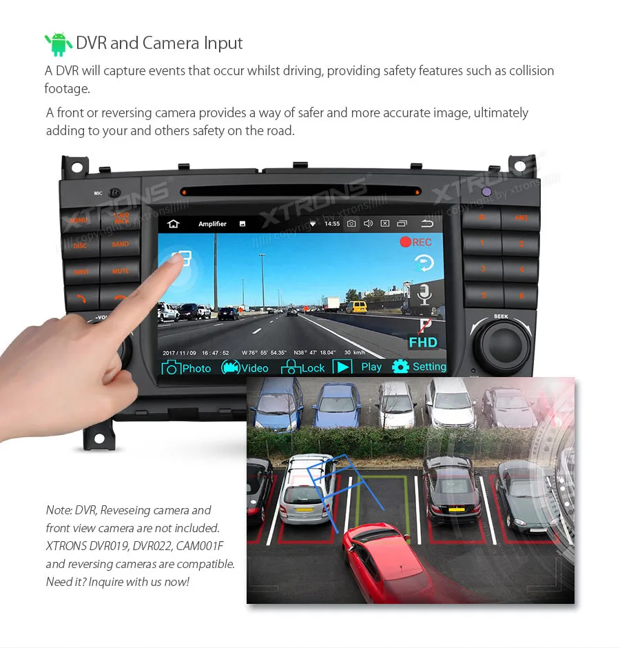 Discount 7" Android 8.1 OS Car Multimedia DVD Navigation GPS Radio for Mercedes-Benz CLK-Class W209 2005-2006 & C-Class W203 2004-2007 22