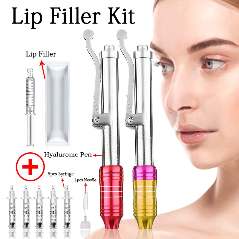 

Hyaluronic Acid Pen Kit Lips Dermal Filler Atomizer Hyaluron Guns Hyaluron Injection Pen For Lip Filler Anti Wrinkle Lip Lifting