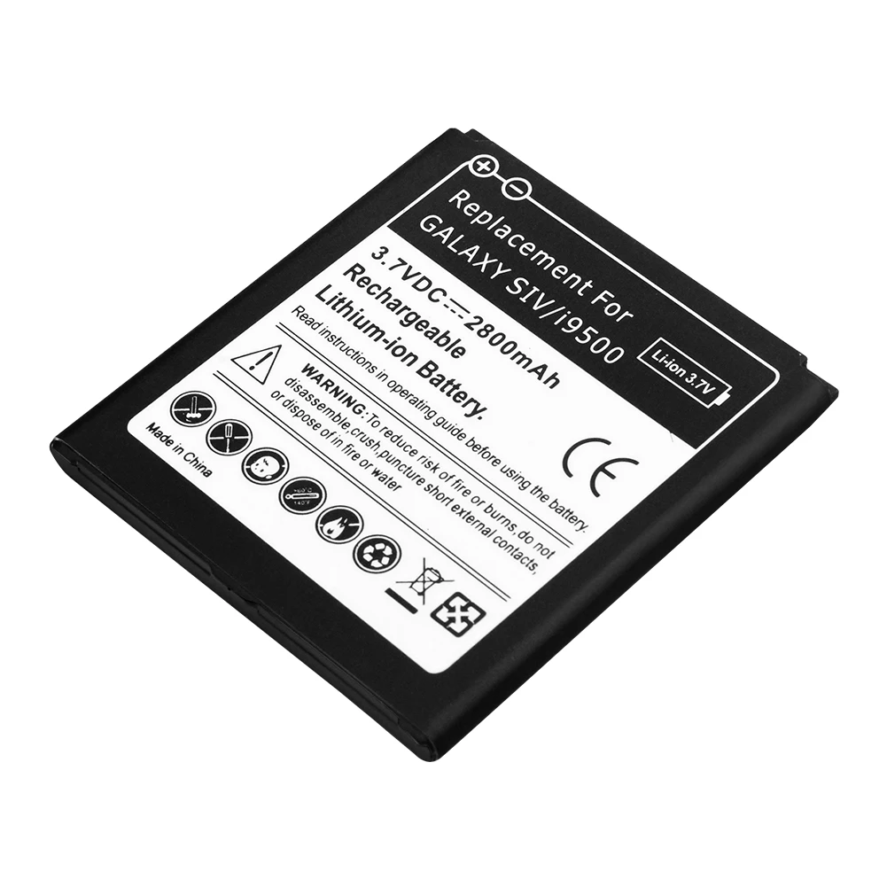 Литий ионный аккумулятор 2800 мАч для телефонов samsung galaxy s4 i9500 Verizon I545 I9295 E330s i9505 i9506