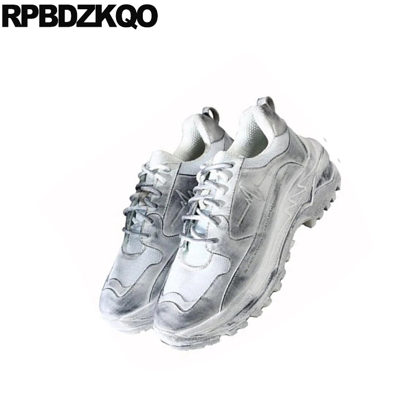 Casuales Enredaderas Nuevo De Los Deporte Calidad Alta Plataforma Hombres Marca Respirable Blancas Blanco Lujo Cuero Pasarela Vaca Zapatos Zapatillas 6qBwx8fT8