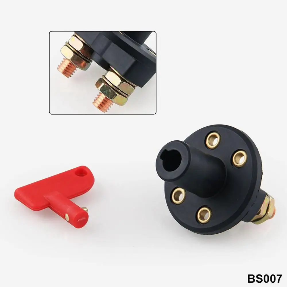 Car power main switch battery battery switch double column anti-leakage knob type disconnector cut off