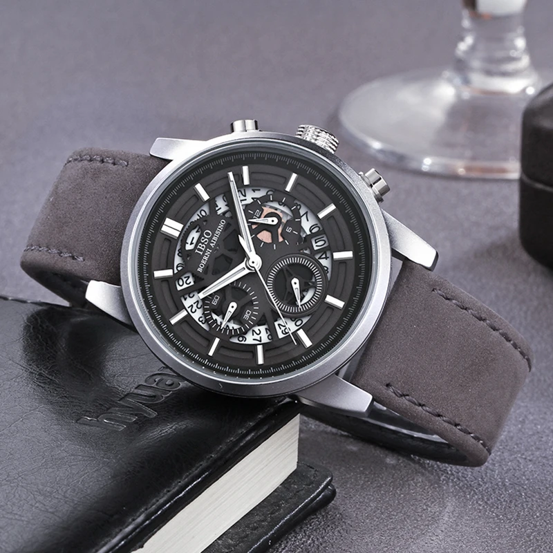 IBSO Brand New Hollow-carved Mens Watches 2019 Calendar Stopwatch Multifunction Sports Quartz Watch Men Relogio Masculino IBSO Brand New Hollow-carved Mens Watches 2019 Calendar Stopwatch Multifunction Sports Quartz Watch Men Relogio Masculino