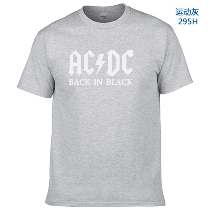 Новинка, Camisetas, AC/DC, рок-группа, футболка, мужская, ACDC, черная, с графическим принтом, футболки, повседневная, с круглым вырезом, хип-хоп, короткий рукав, хлопок, Топ