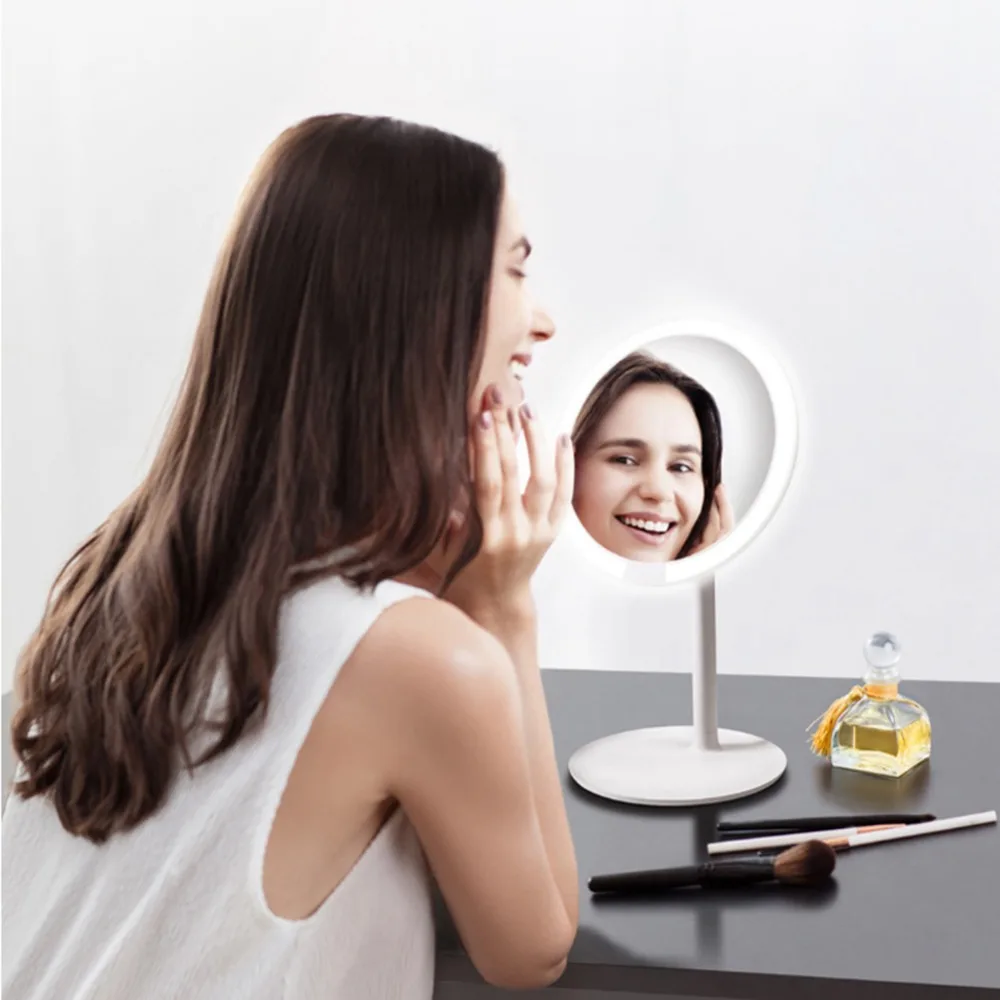 Xiaomi AMIRO AML004 Makeup Mirror Rechargeable Brightness Adjustable LED HD Makeup Daylight Mirror Mijia Makeup Mirror Cosmetics