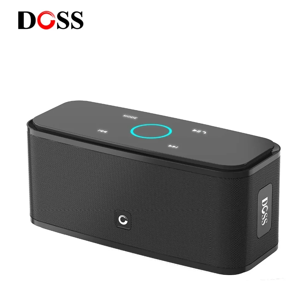 Baratos DOSS SoundBox Control táctil Altavoz Bluetooth 2*6W altavoces inalámbricos portátiles caja de sonido estéreo con bajos y micrófono incorporado