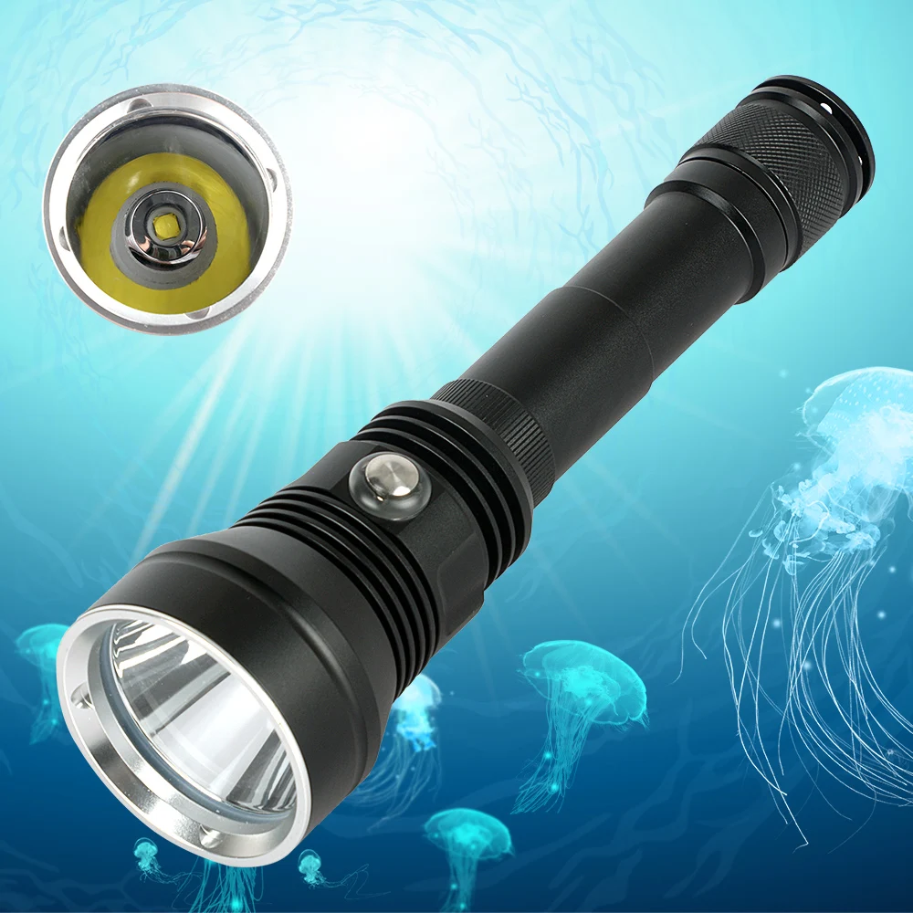 XLamp Diving Flashlight Scuba XHP70.2 Professional LED Underwater Torch 200m XHP70 IPX8 Waterproof Dive Lamp use 26650 Battery