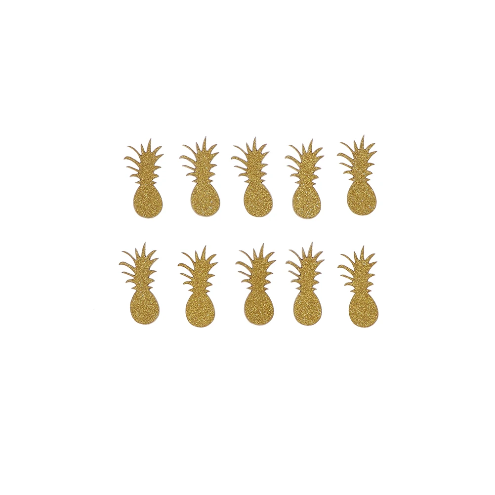 Pineapple Confetti - Gold Pineapples - Luau Party confetti - Summer Party Confetti - Pool Party Confetti - Glitter party decor