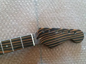 

JI YIN Zebra wood Electric Guitar Neck Replacement 22 Fret for ST style