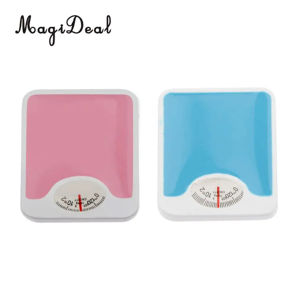 MagiDeal Top Sale 1Pc 1/12 Scale Dolls House Miniature Metal Weight Scales for Bedroom Decor Children Toy 2 Colors 230x260mm