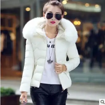Новинка, женский пуховик с подкладкой, зимнее теплое пальто, Большая Меховая толстовка с капюшоном, тонкое короткое пальто на молнии, Дамская элегантная зимняя куртка LZ878