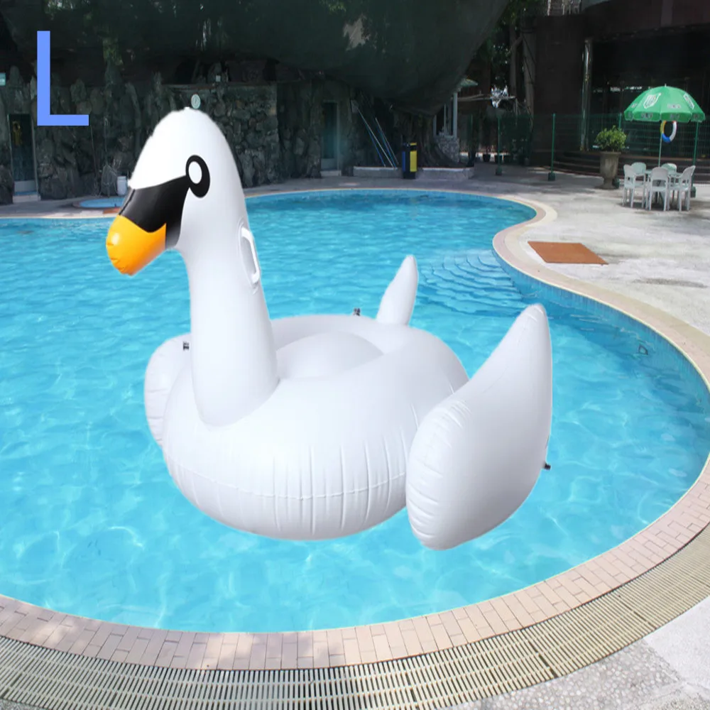 1,9 м гигантский Swan надувной фламинго ездить на бассейн матрасы поплавок Лебедь Плавание кольцо праздник вода Fun бассейн игрушки 30 мм