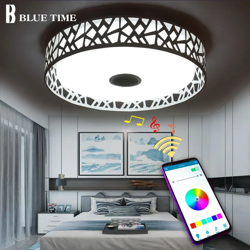Креативная простая современная светодиодная люстра Lustre с Bluetooth управлением