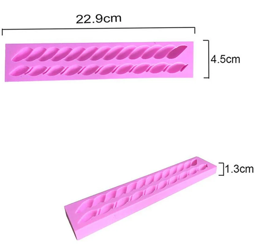 Силиконовая форма для торта в форме веревочки, Желейная форма для шоколадной выпечки, сахарная форма для украшения торта