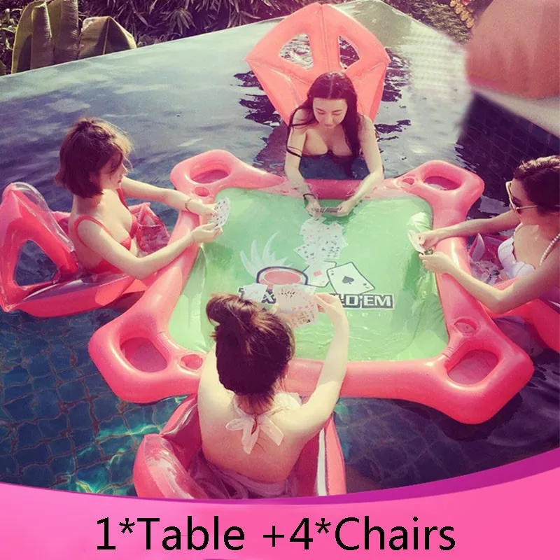  inflatable mahjong water park Inflatable float bed floating mat Swimming props Mahjong table game w