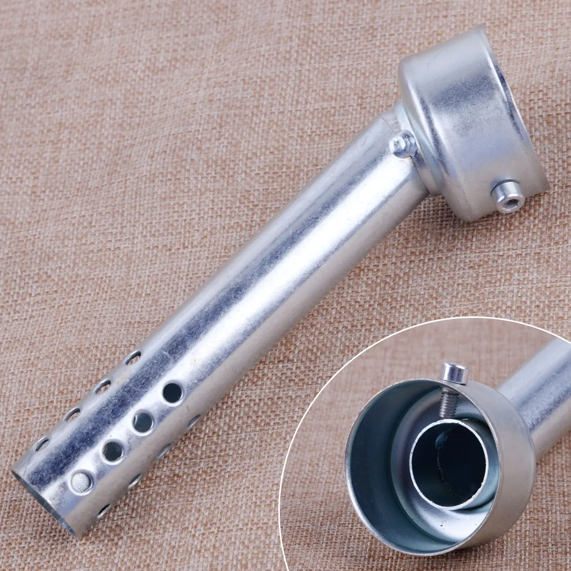 CITALL Motorcycle 48mm Exhaust Pipe Muffler Silencer Angled Insert