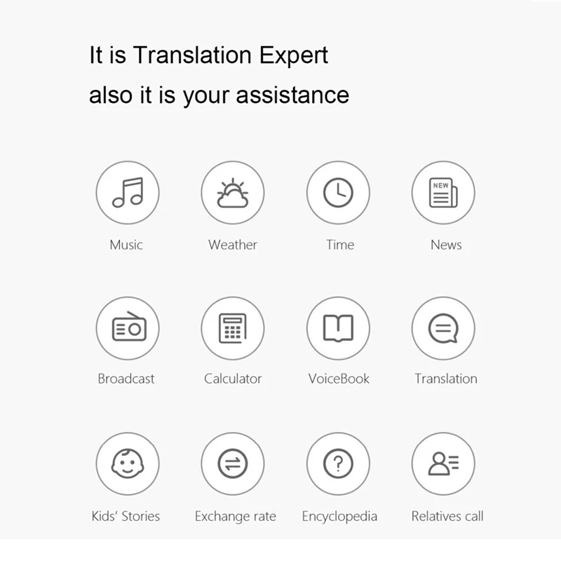  [English Version] Original xiaomi Mijia MI ai Translator 14 Language 7 Day Standby 8H Continuous Mi