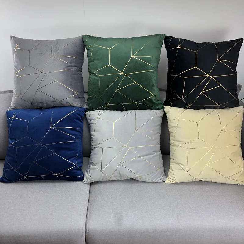 

Velvet cushion cover Fashion simple High Quality Soft pillowcase For Home Party Festival Car chair Decoration