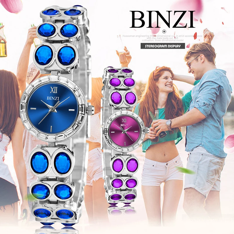 

2019 New Luxury Women Bracelet Watch Relogio Feminino Quartz Women Ladies Wrist Watch Rhinestone Diamond Female Clock Blue Watch