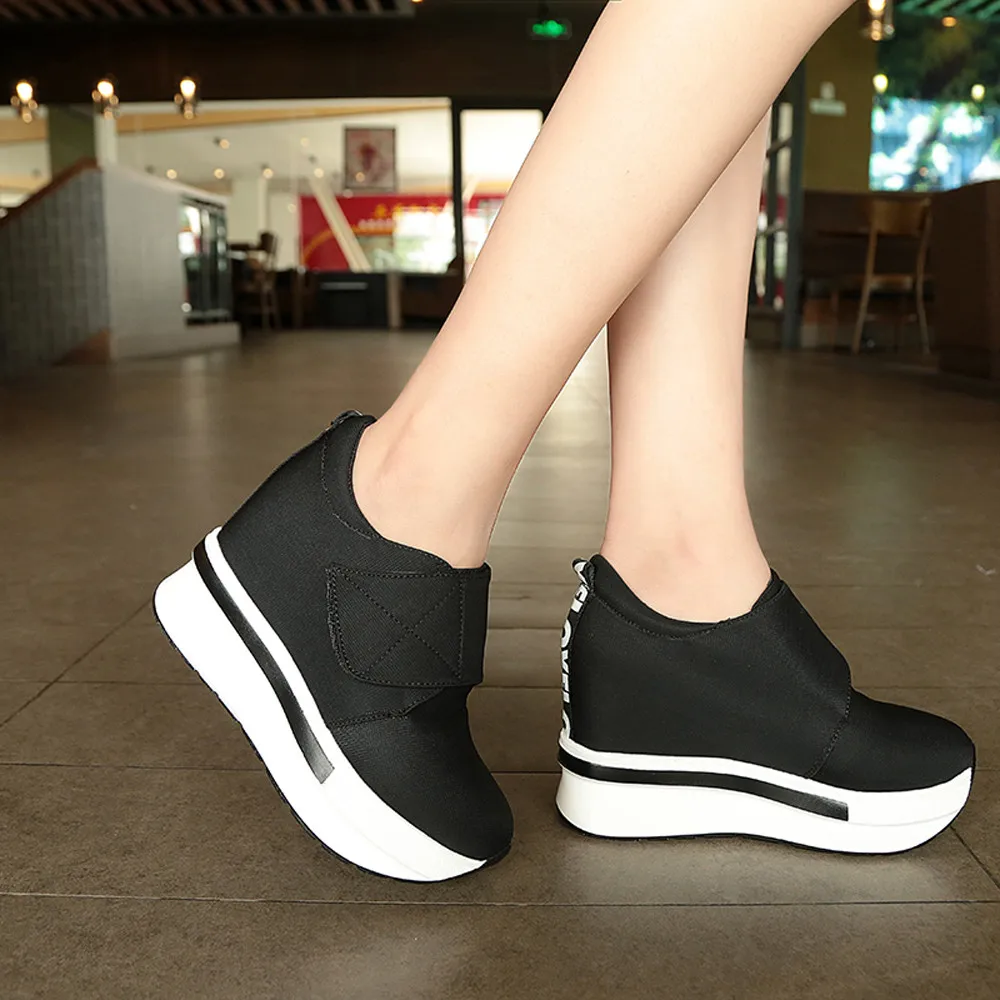 

shoes woman super quality Platform Shoes Slip On Ankle Boots Fashion Casual spring autumn Shoes chaussures femme