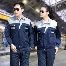 Длинный-костюм с длинными рукавами костюм Мужская одежда-устойчивая мастерская авторемонт комбинезоны костюм рабочая страховая служба одежда
