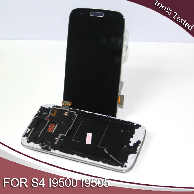 I9500 i9505 ЖК дисплей совместимый с samsung galaxy s4 i9500 i337 сенсорный экран дигитайзером в