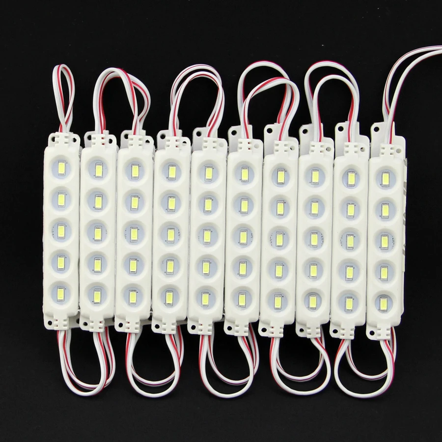 1000 шт./лот 2017 новые SMD 5730 Светодиодные модули DC 12V 5 Leds водонепроницаемые IP65